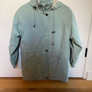 London Fog Sage Green Hooded Jacket